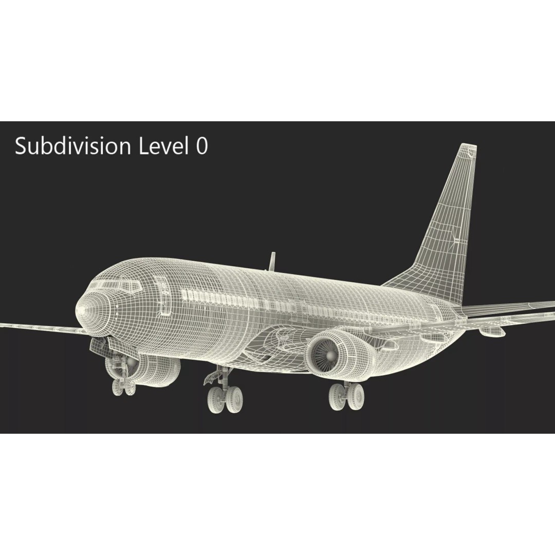 United Airlines Boeing 737 3D Model – High Poly Aircraft with Cockpit and Cabin - View 58