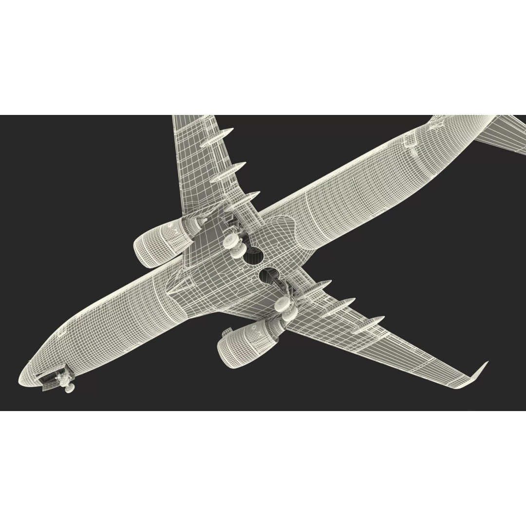 United Airlines Boeing 737 3D Model – High Poly Aircraft with Cockpit and Cabin - View 70