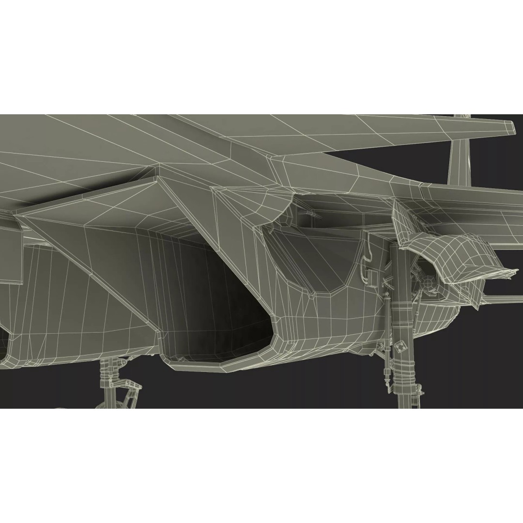 Sukhoi SU-34 Fighter Jet 3D Model – Rigged Military Aircraft, PBR Textures