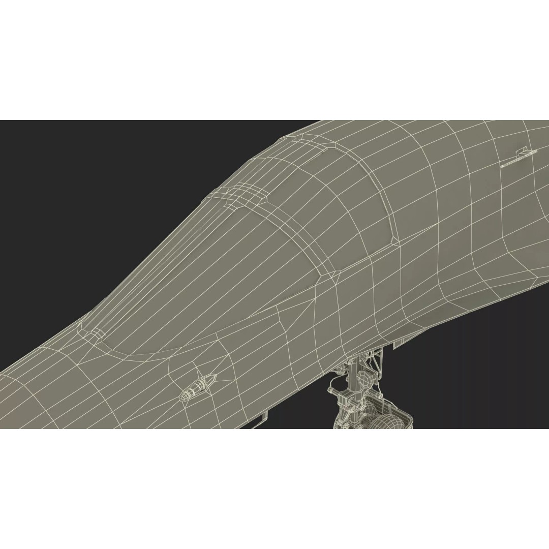 Sukhoi SU-34 Fighter Jet 3D Model – Rigged Military Aircraft, PBR Textures - View 35