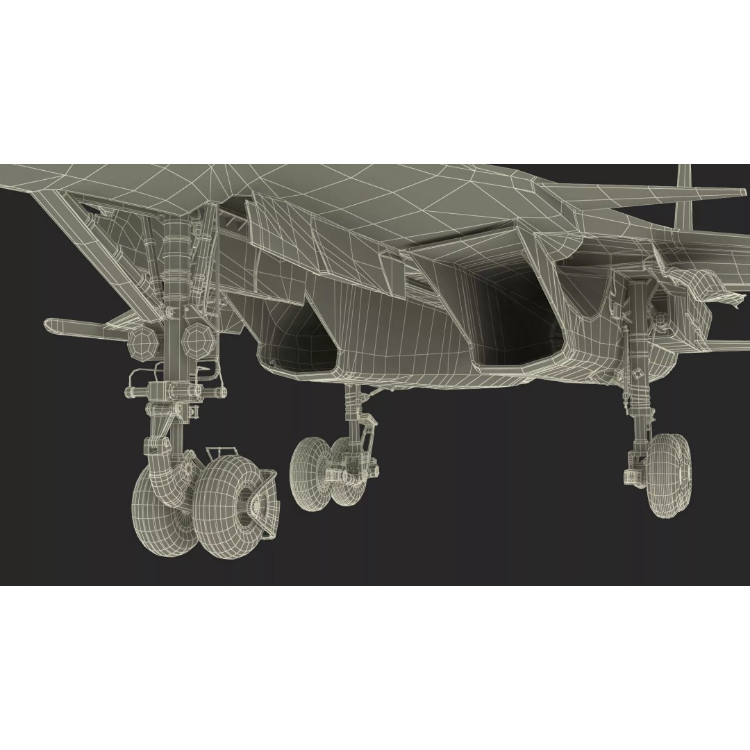 Sukhoi SU-34 Fighter Jet 3D Model – Rigged Military Aircraft, PBR Textures - View 36