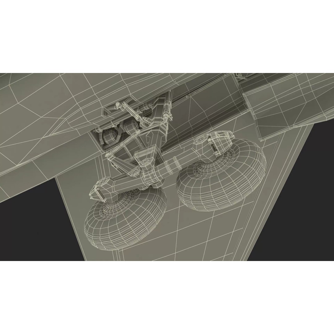 Sukhoi SU-34 Fighter Jet 3D Model – Rigged Military Aircraft, PBR Textures - View 39