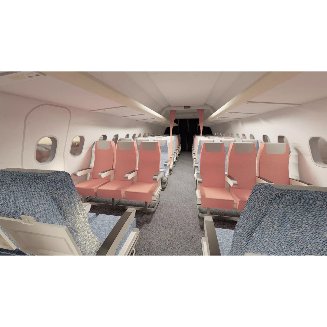 Hawker Siddeley Trident 3D Model – Textured Aircraft with Interior - View 31