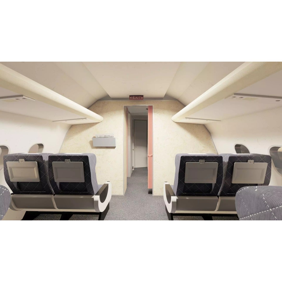 Hawker Siddeley Trident 3D Model – Textured Aircraft with Interior - View 35