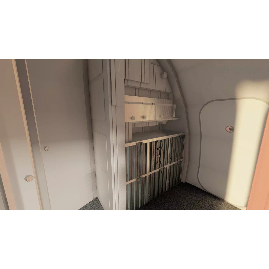 Hawker Siddeley Trident 3D Model – Textured Aircraft with Interior - View 36