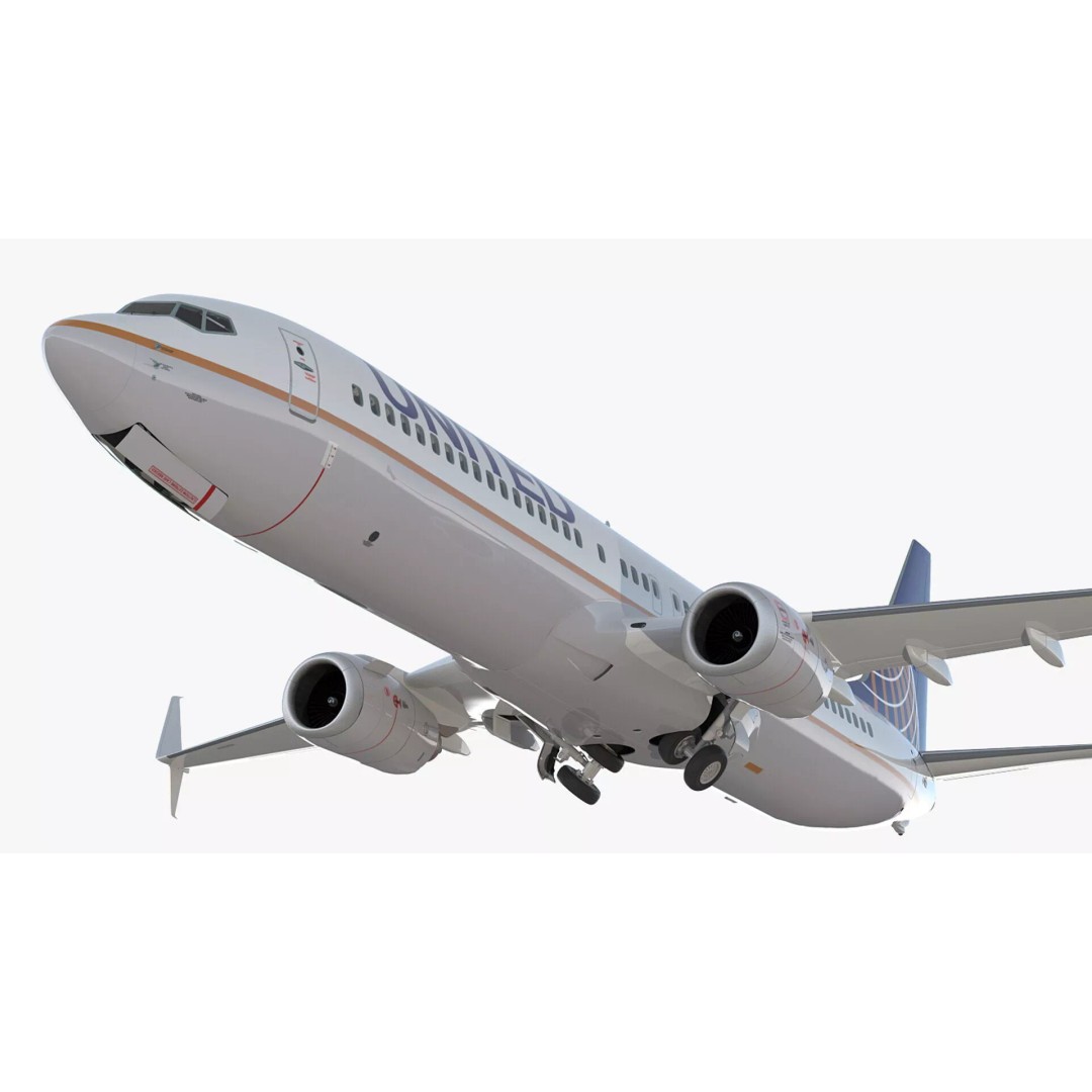 Boeing 737-900 3D Model – Rigged Commercial Aircraft with Interior - View 11