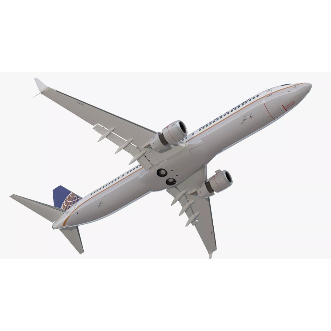 Boeing 737-900 3D Model – Rigged Commercial Aircraft with Interior - View 14