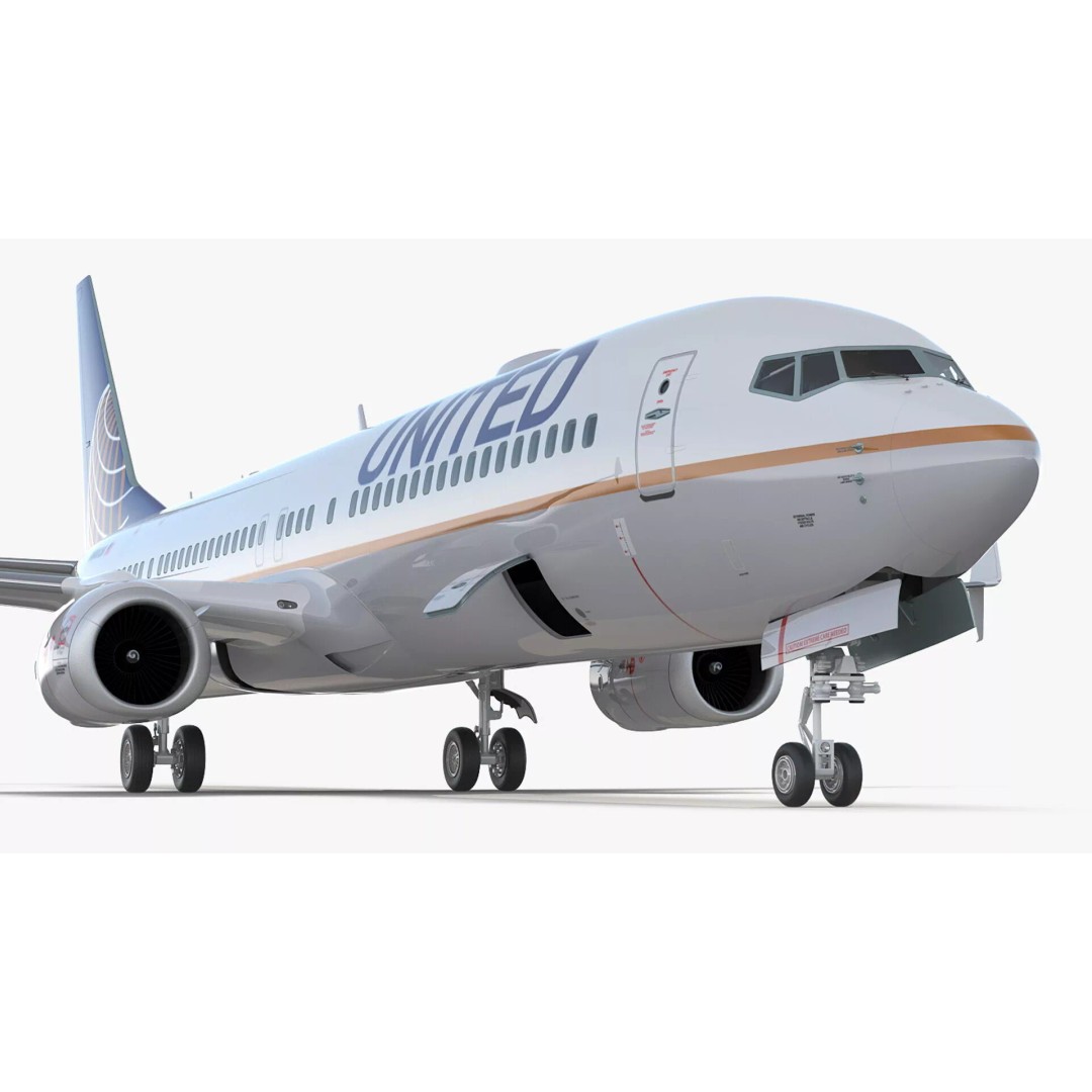Boeing 737-900 3D Model – Rigged Commercial Aircraft with Interior - View 17