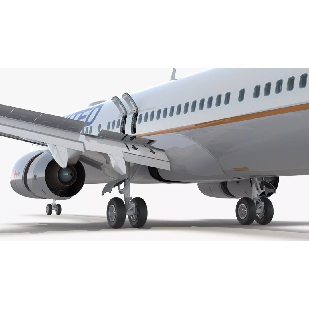 Boeing 737-900 3D Model – Rigged Commercial Aircraft with Interior - View 18