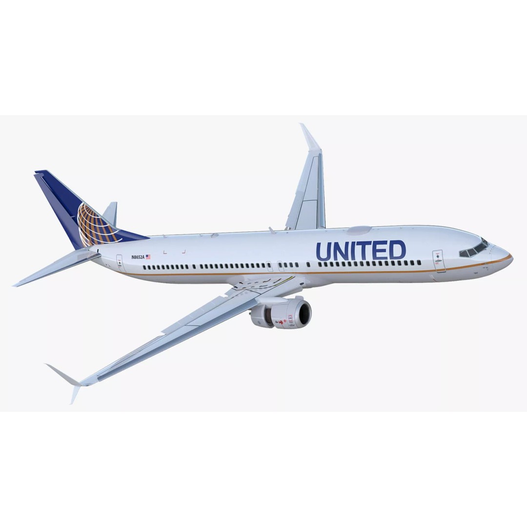 Boeing 737-900 3D Model – Rigged Commercial Aircraft with Interior - View 2