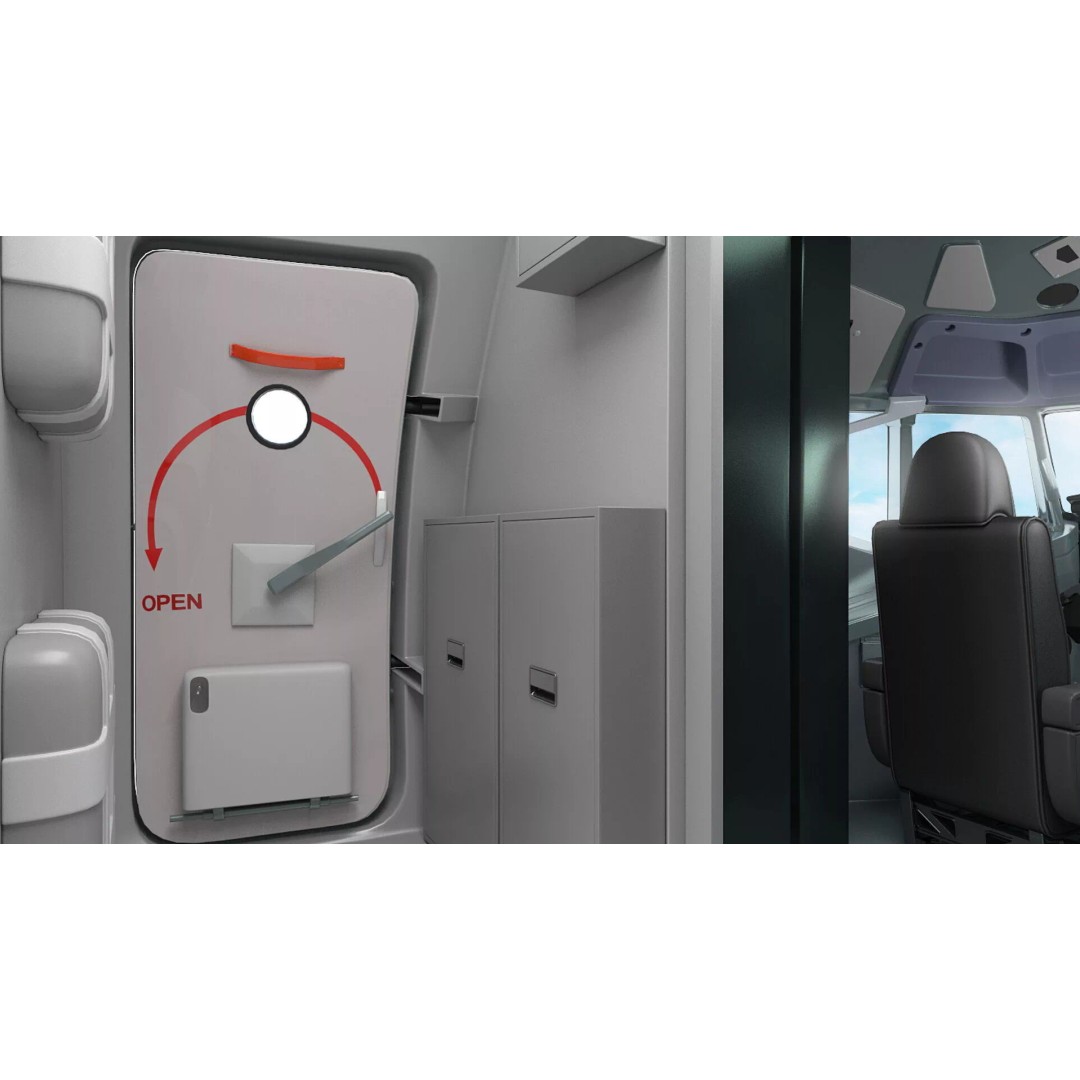 Boeing 737-900 3D Model – Rigged Commercial Aircraft with Interior - View 24