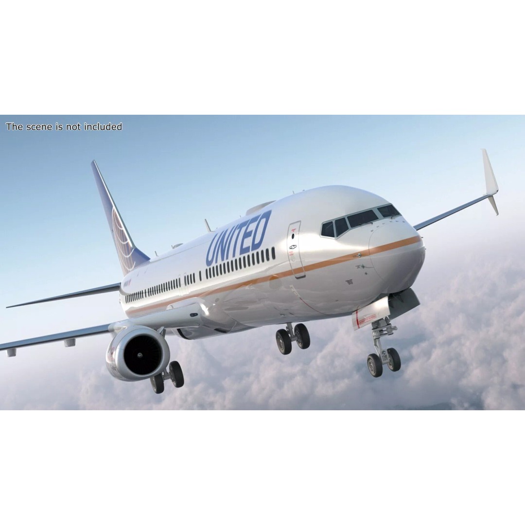 Boeing 737-900 3D Model – Rigged Commercial Aircraft with Interior - View 3