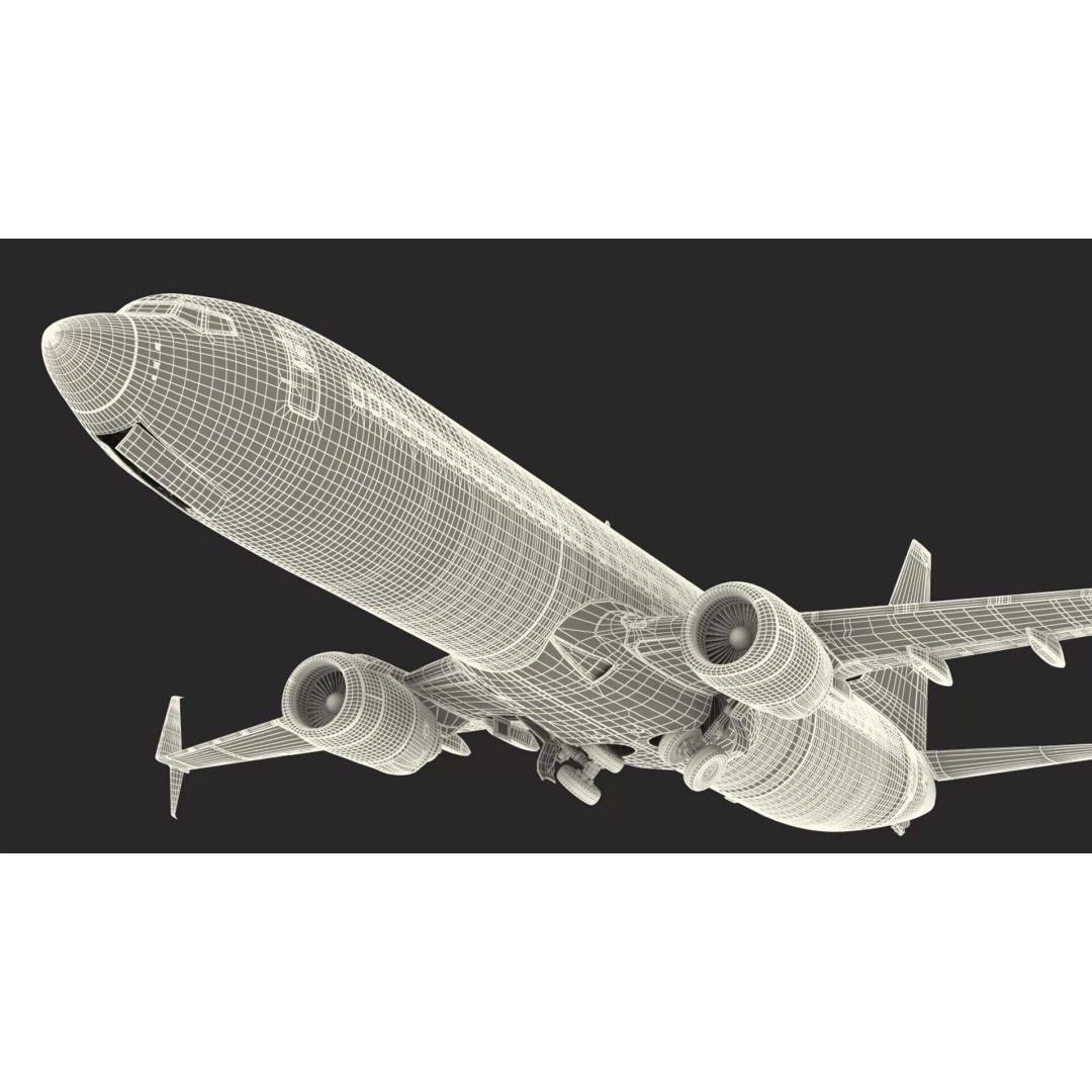 Boeing 737-900 3D Model – Rigged Commercial Aircraft with Interior - View 38