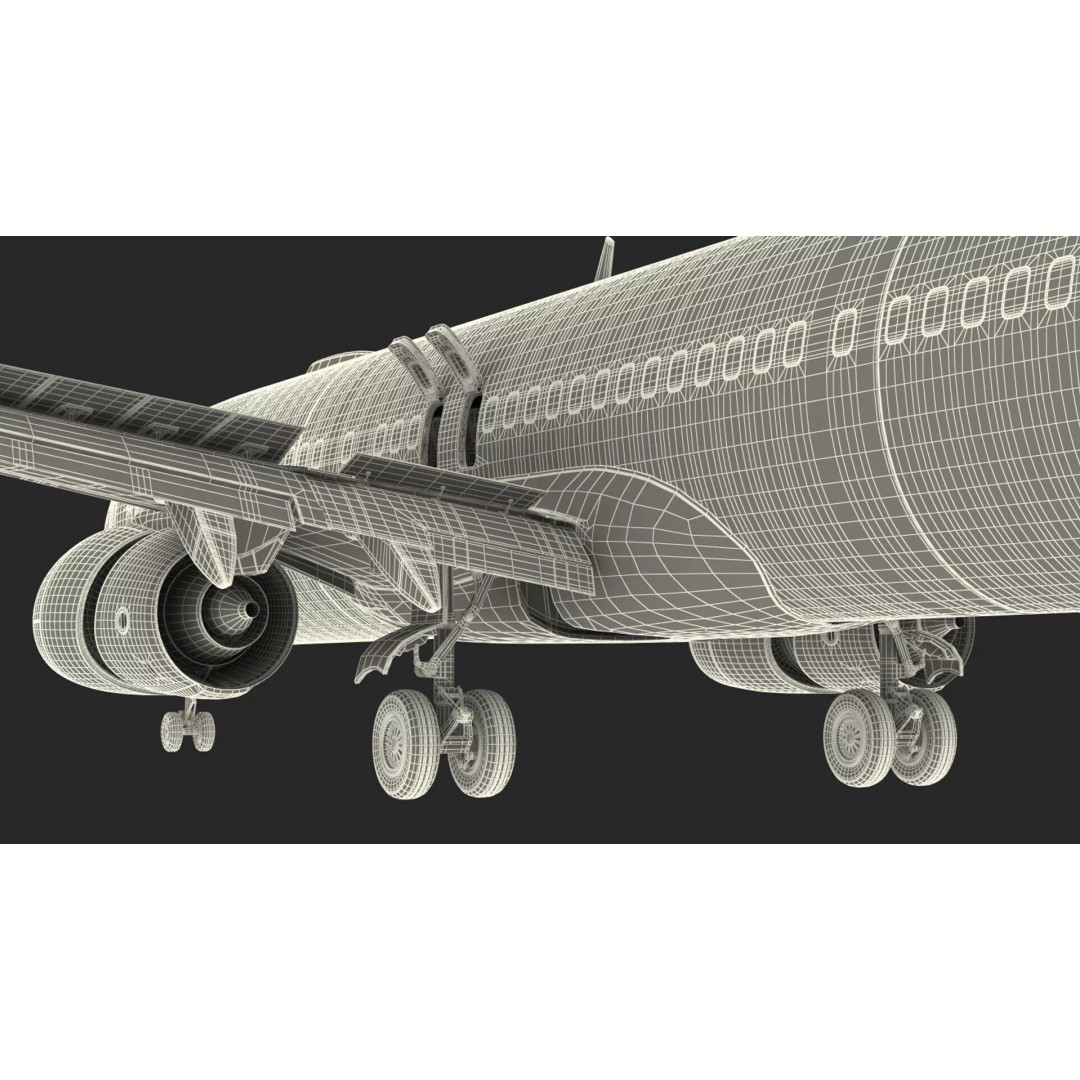 Boeing 737-900 3D Model – Rigged Commercial Aircraft with Interior - View 42