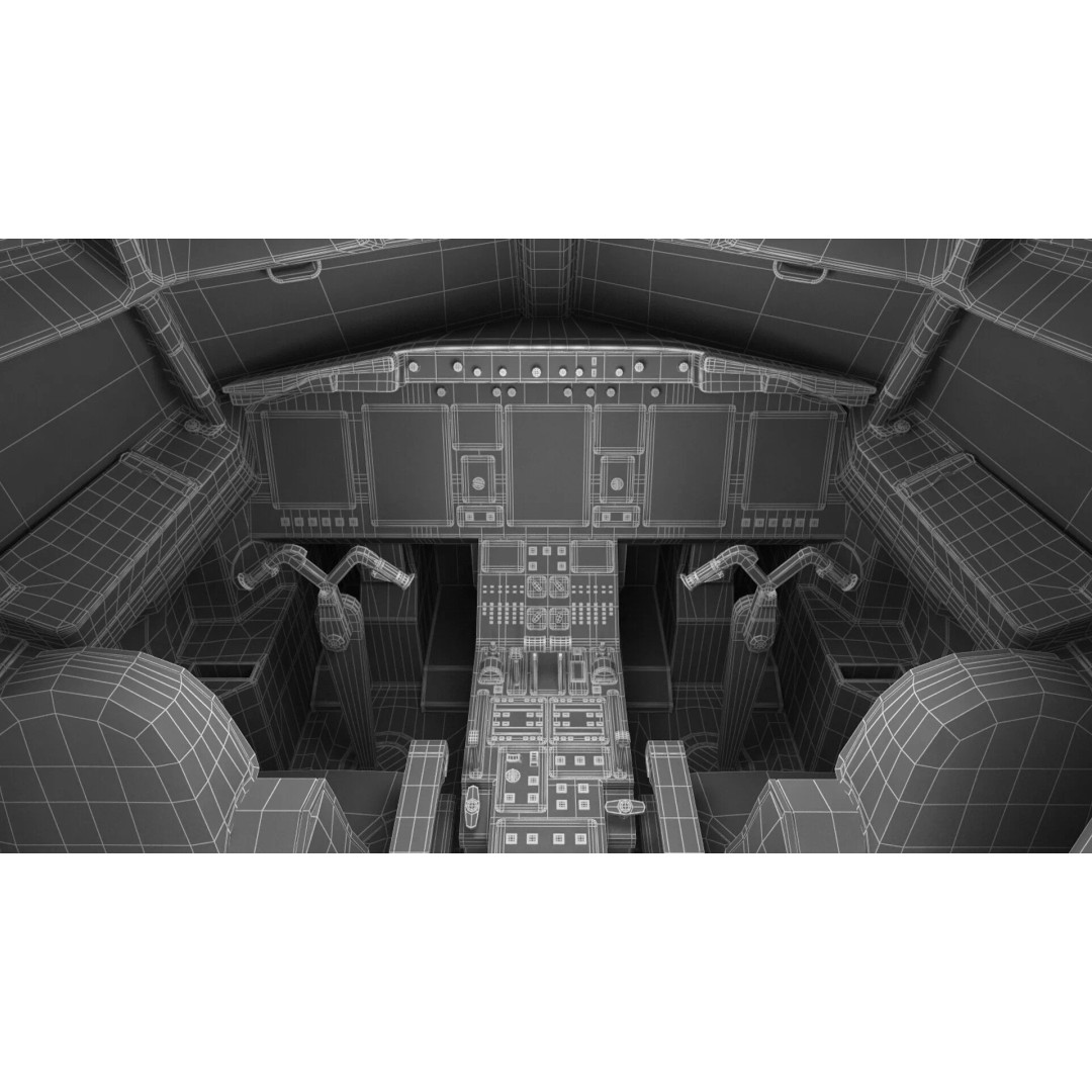 Boeing 737-900 3D Model – Rigged Commercial Aircraft with Interior - View 45