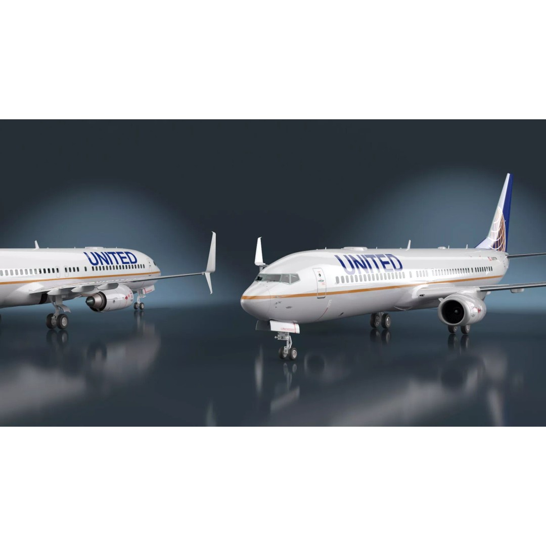 Boeing 737-900 3D Model – Rigged Commercial Aircraft with Interior - View 6