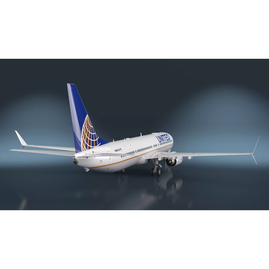 Boeing 737-900 3D Model – Rigged Commercial Aircraft with Interior - View 7