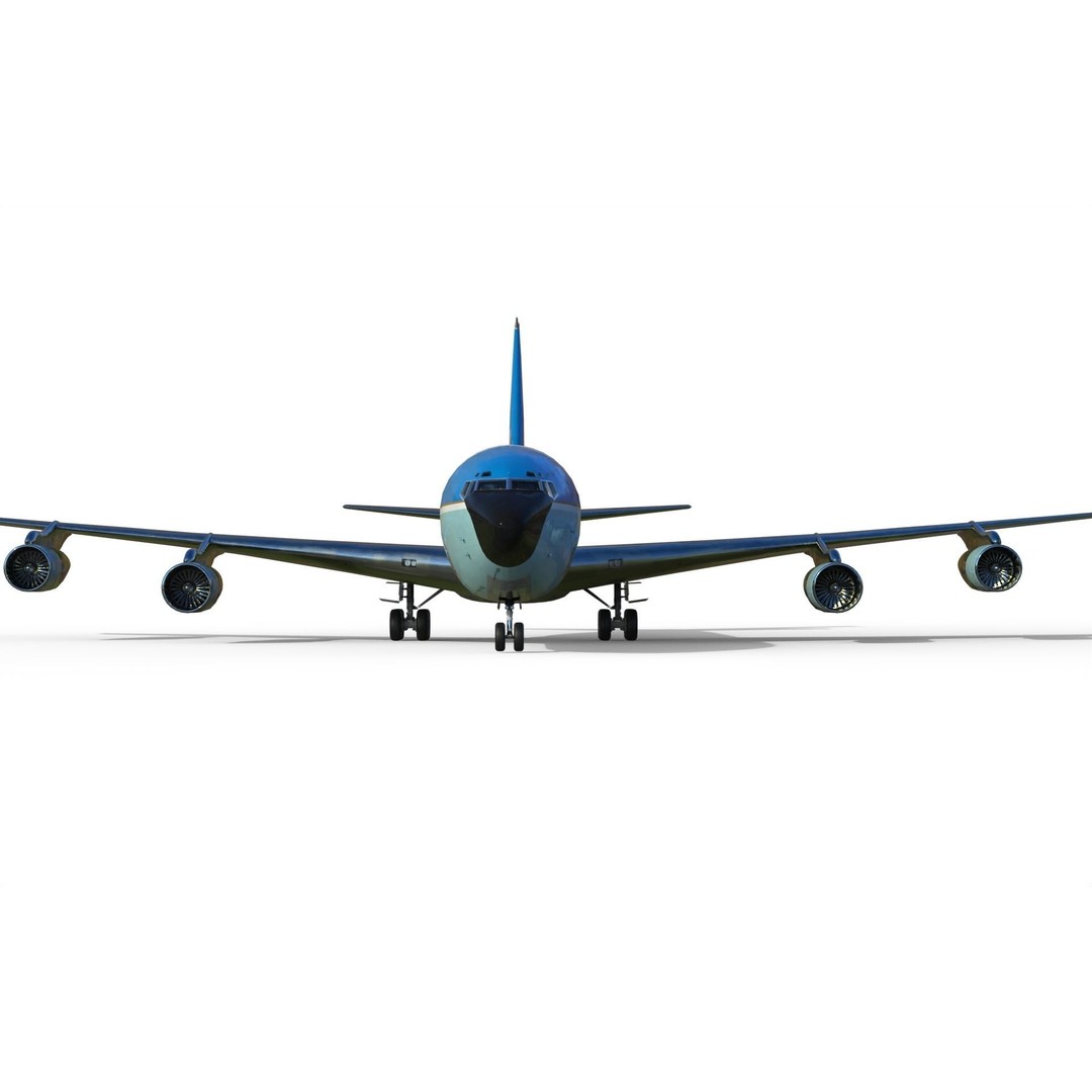 Boeing VC-137 C Air Force One 3D Model – PBR Game Ready FBX - View 3