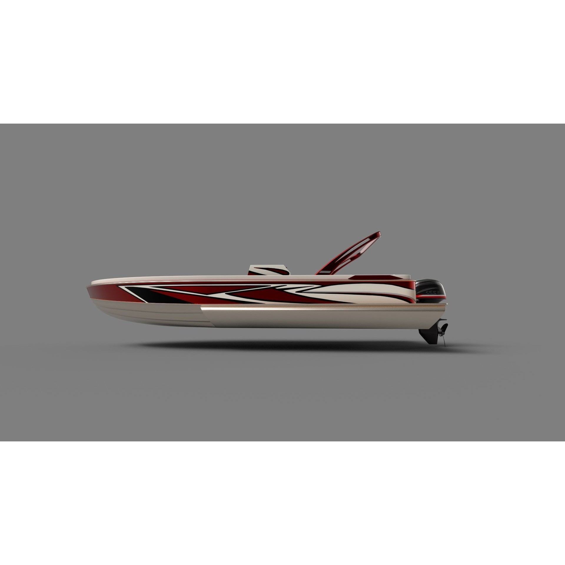 Performance Pontoon - Game-Ready 3D Model - View 3