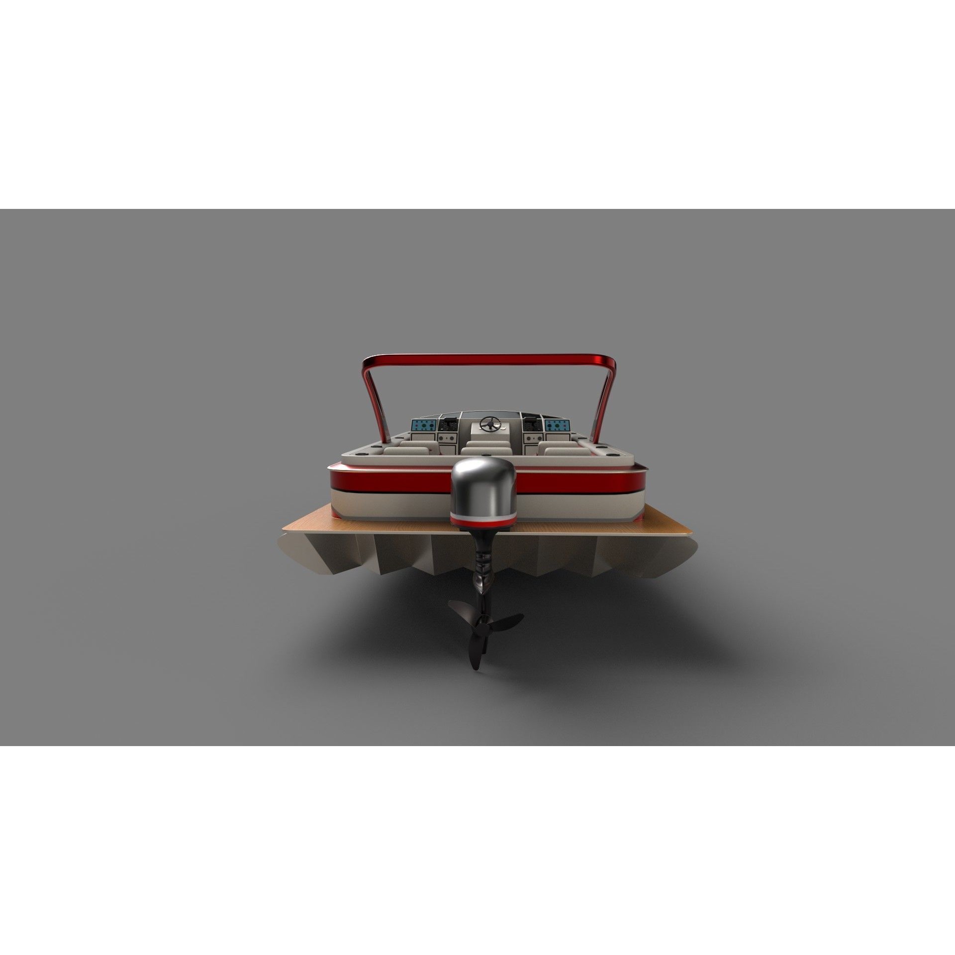 Performance Pontoon - Game-Ready 3D Model - View 6