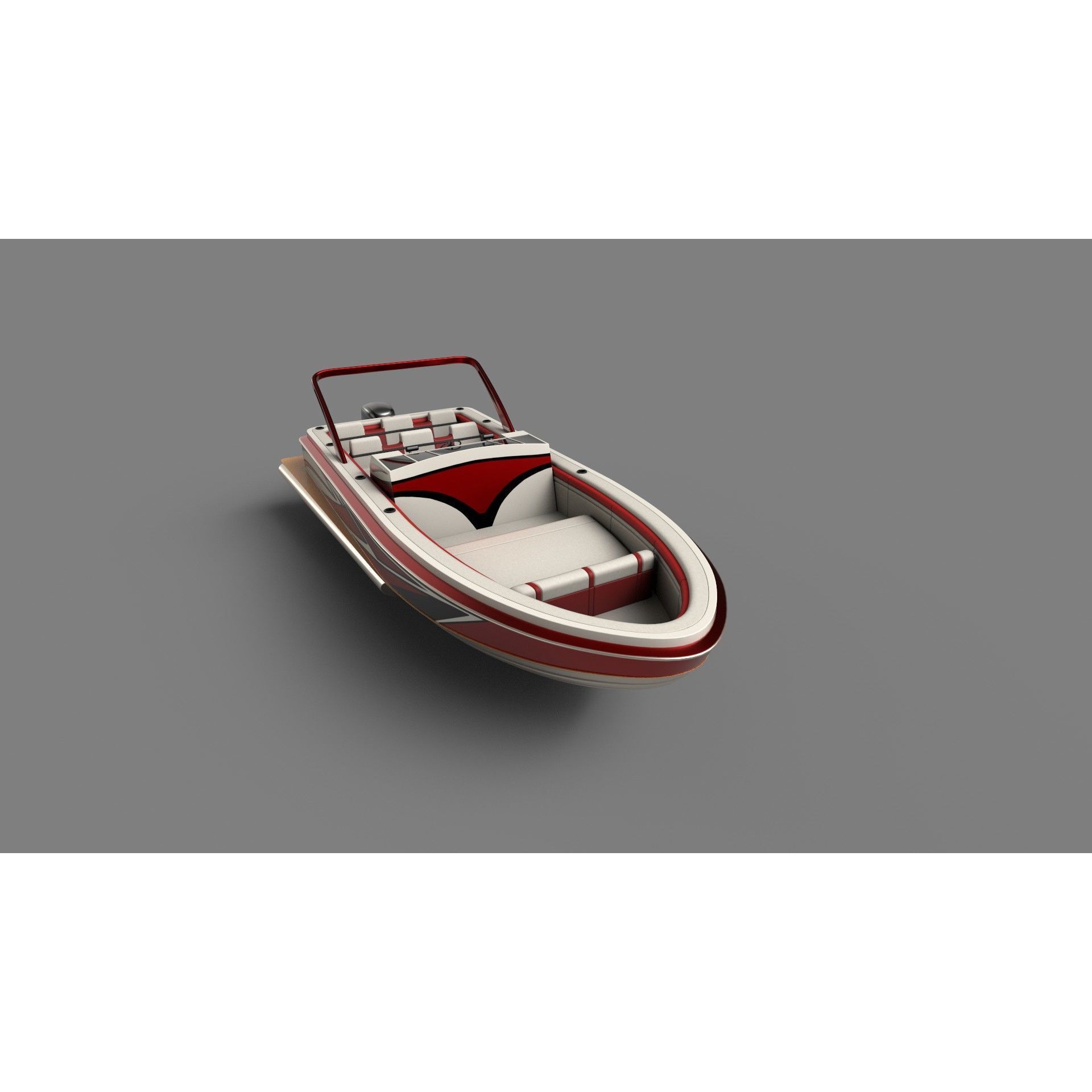 Performance Pontoon - Game-Ready 3D Model - View 9