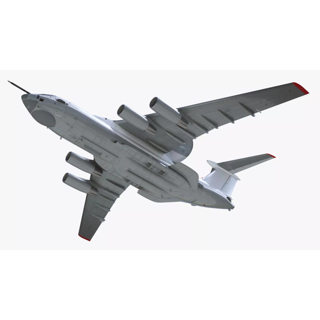 Airborne Radar Patrol Plane 3D Model – Military Aircraft, FBX, PBR Textures - View 11