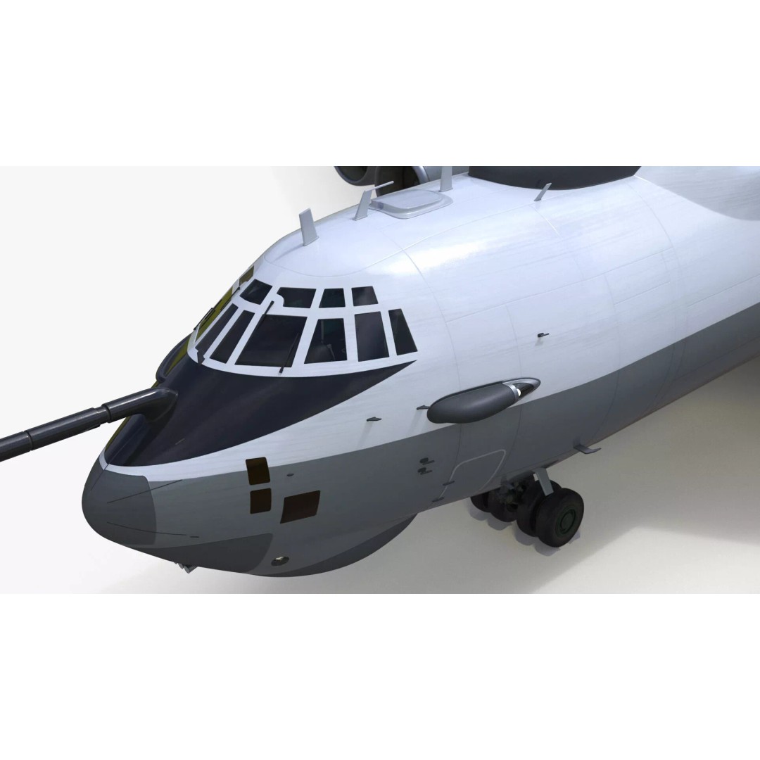 Airborne Radar Patrol Plane 3D Model – Military Aircraft, FBX, PBR Textures - View 13