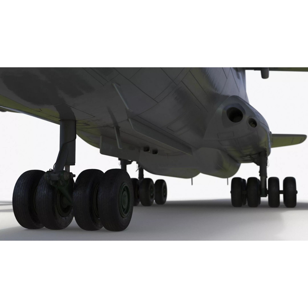 Airborne Radar Patrol Plane 3D Model – Military Aircraft, FBX, PBR Textures - View 14