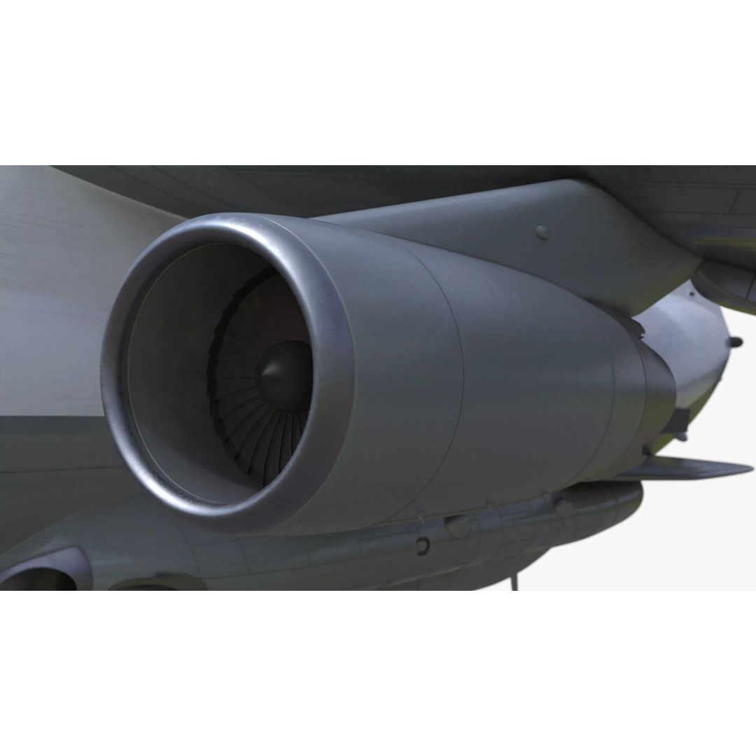 Airborne Radar Patrol Plane 3D Model – Military Aircraft, FBX, PBR Textures - View 16