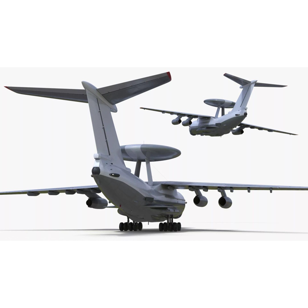 Airborne Radar Patrol Plane 3D Model – Military Aircraft, FBX, PBR Textures - View 18