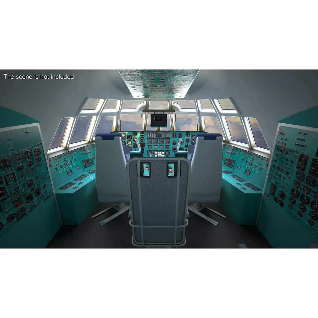 Airborne Radar Patrol Plane 3D Model – Military Aircraft, FBX, PBR Textures - View 19
