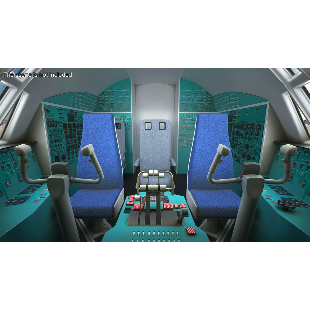 Airborne Radar Patrol Plane 3D Model – Military Aircraft, FBX, PBR Textures - View 20