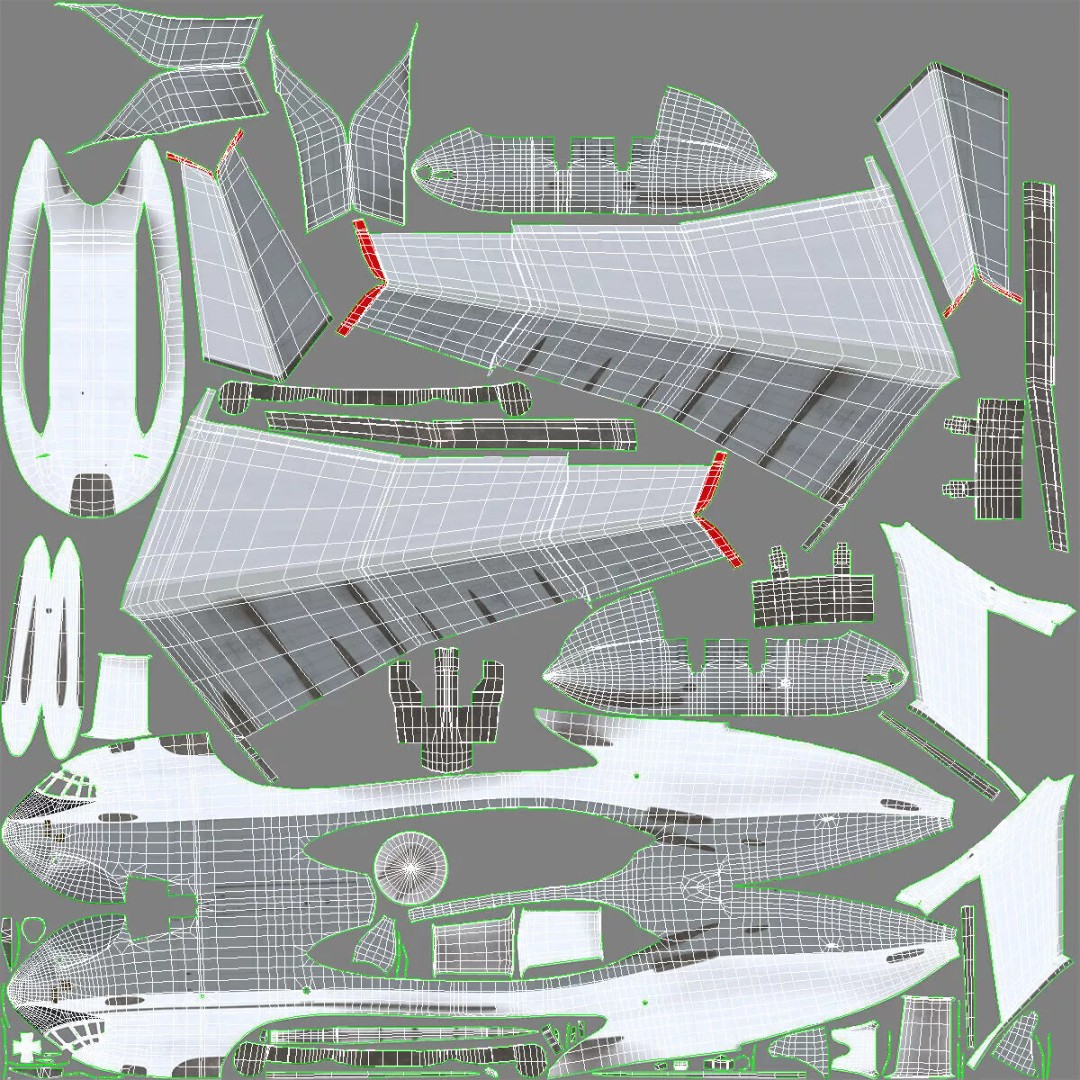 Airborne Radar Patrol Plane 3D Model – Military Aircraft, FBX, PBR Textures - View 24