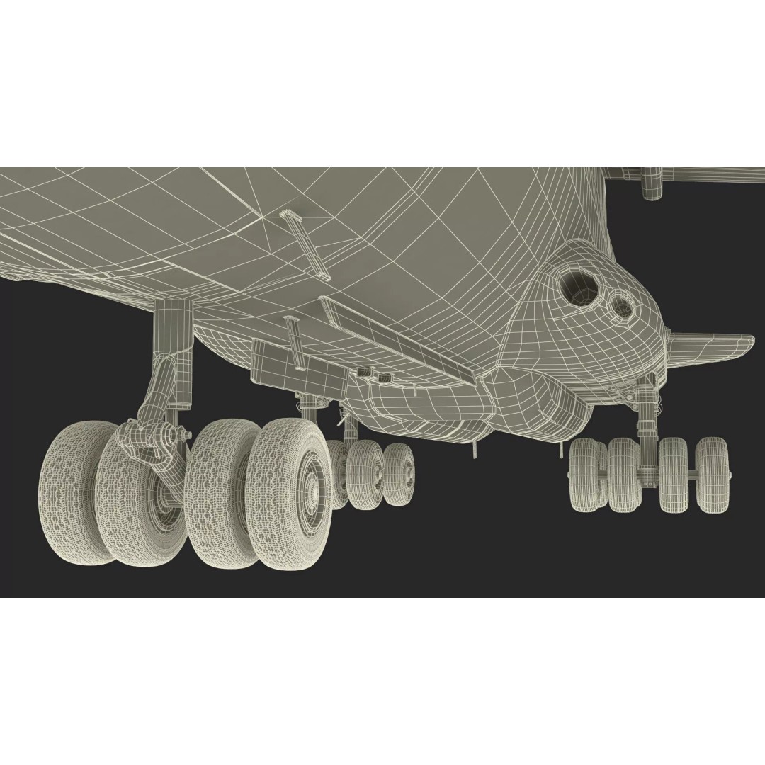 Airborne Radar Patrol Plane 3D Model – Military Aircraft, FBX, PBR Textures - View 33