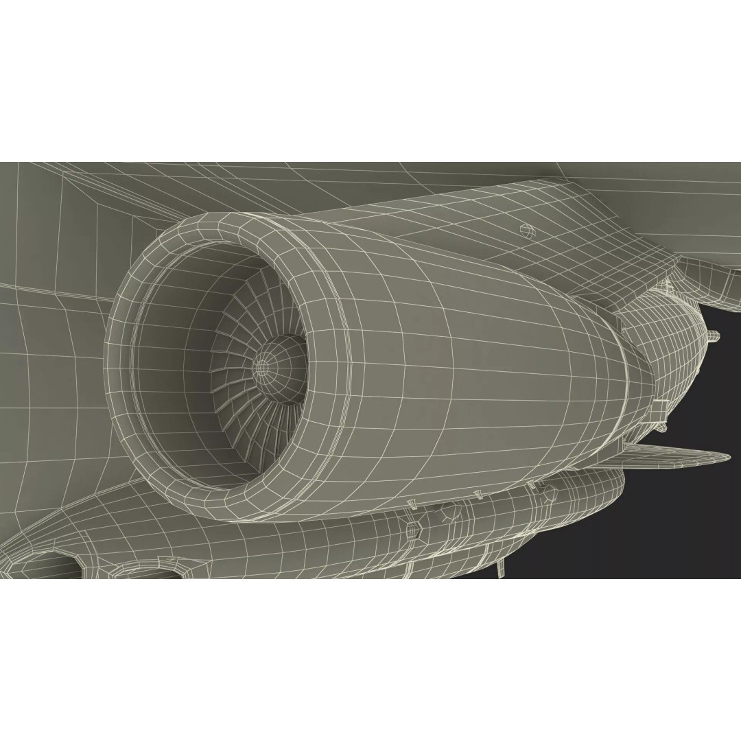 Airborne Radar Patrol Plane 3D Model – Military Aircraft, FBX, PBR Textures - View 35