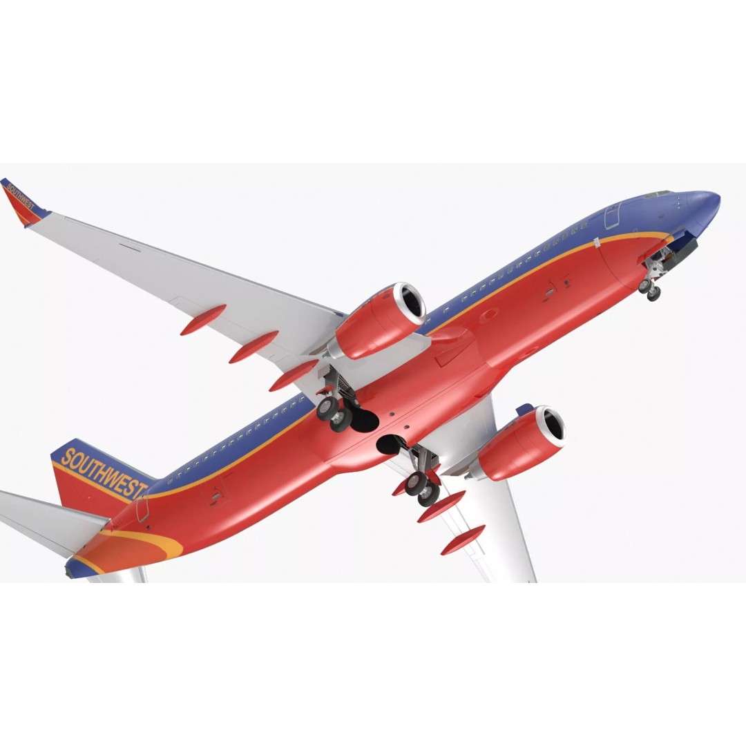 Boeing 737-800 3D Model – Rigged Aircraft with Interior, FBX, PBR - View 15