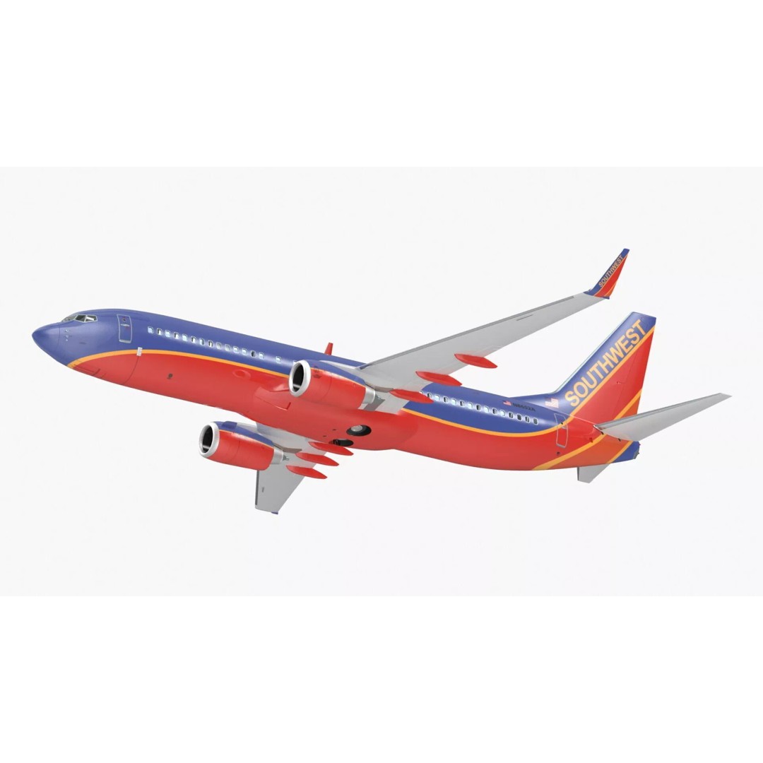 Boeing 737-800 3D Model – Rigged Aircraft with Interior, FBX, PBR - View 18