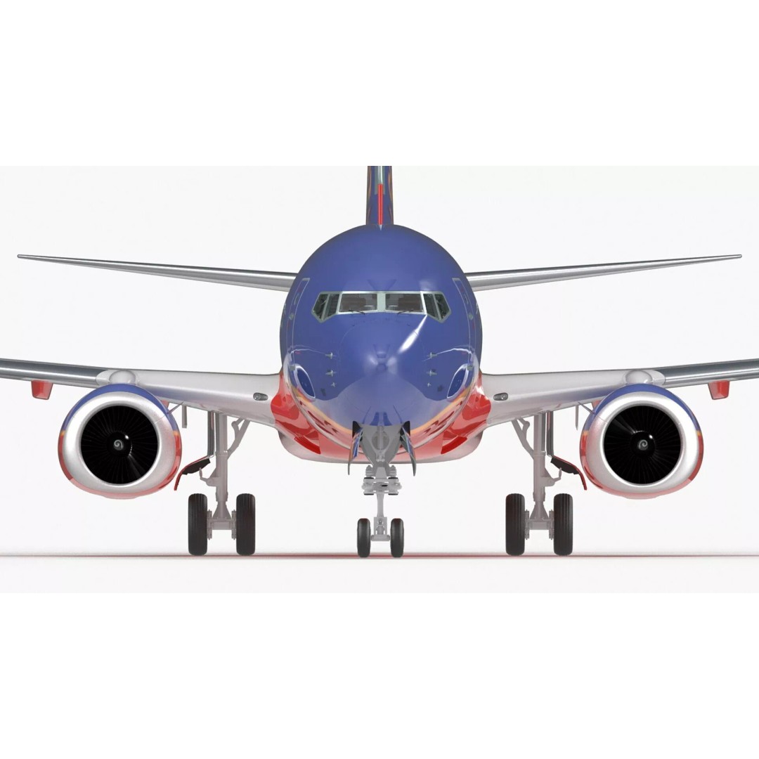 Boeing 737-800 3D Model – Rigged Aircraft with Interior, FBX, PBR - View 20