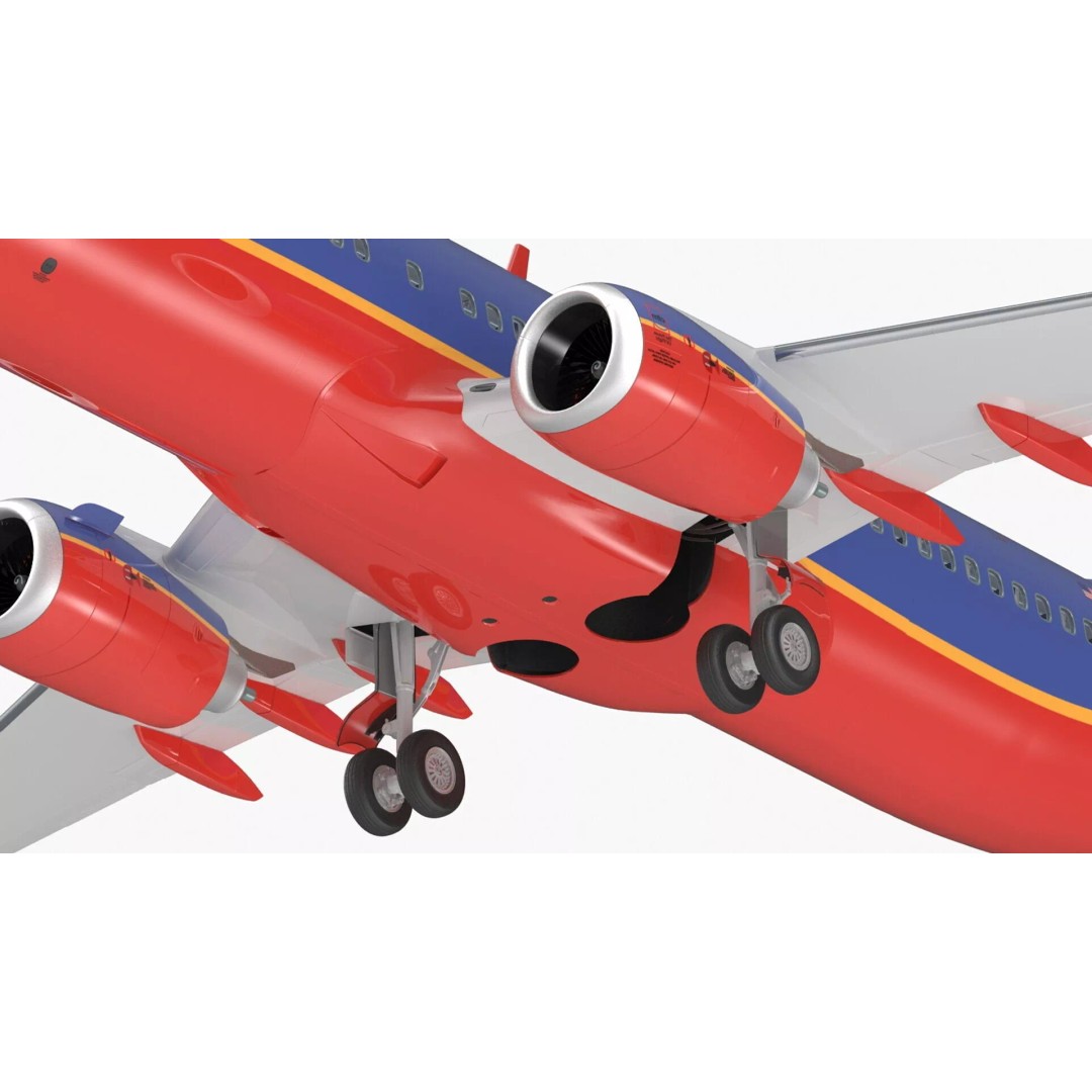 Boeing 737-800 3D Model – Rigged Aircraft with Interior, FBX, PBR - View 26