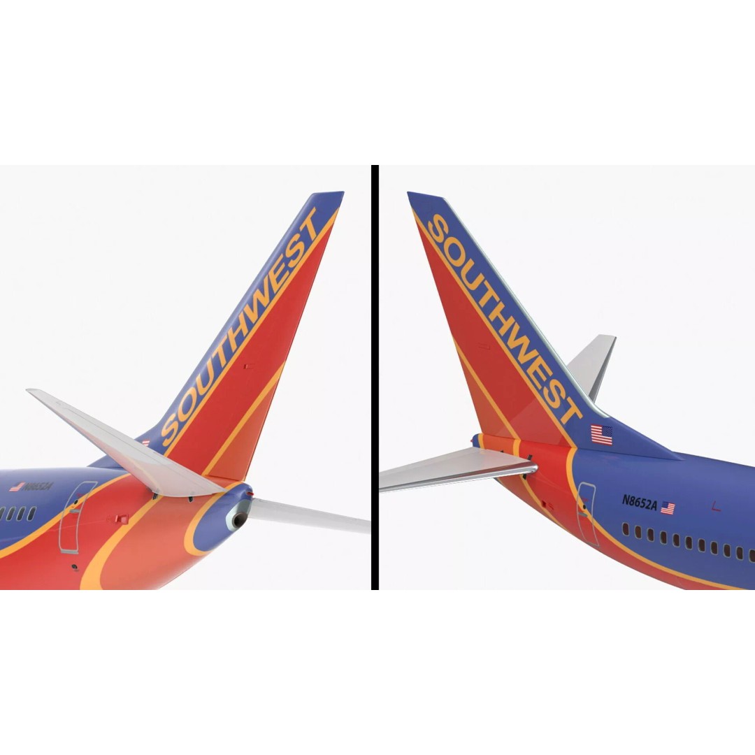Boeing 737-800 3D Model – Rigged Aircraft with Interior, FBX, PBR - View 27