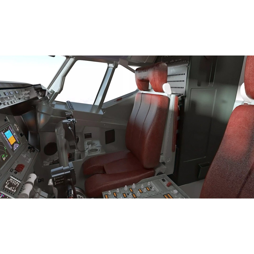 Boeing 737-800 3D Model – Rigged Aircraft with Interior, FBX, PBR - View 30