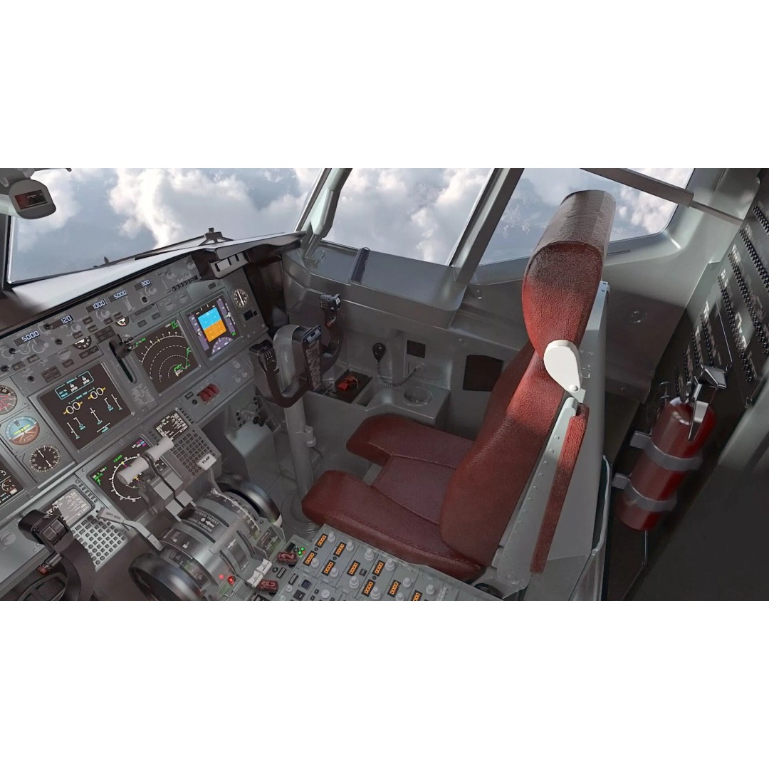 Boeing 737-800 3D Model – Rigged Aircraft with Interior, FBX, PBR - View 31