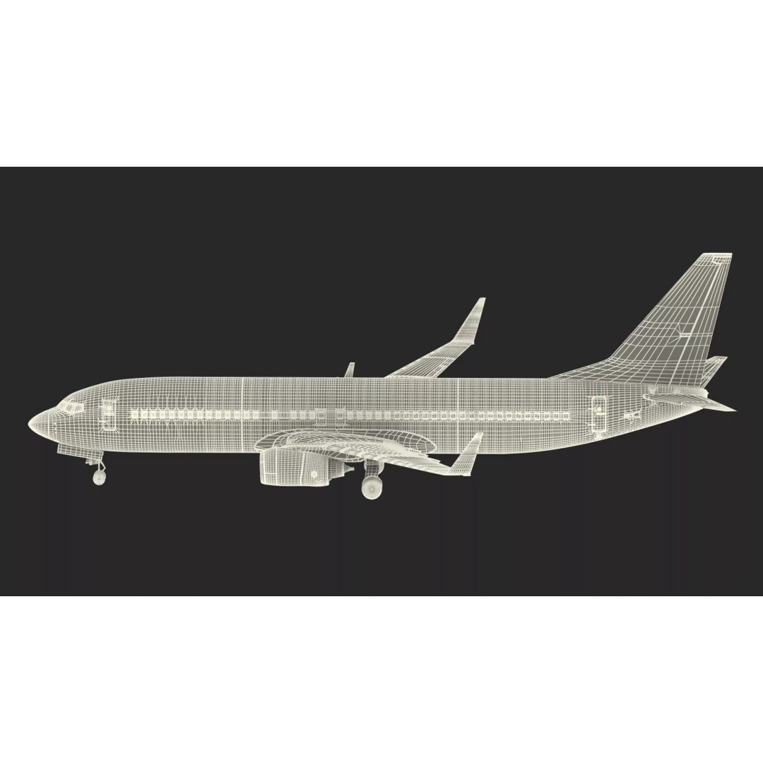 Boeing 737-800 3D Model – Rigged Aircraft with Interior, FBX, PBR - View 63