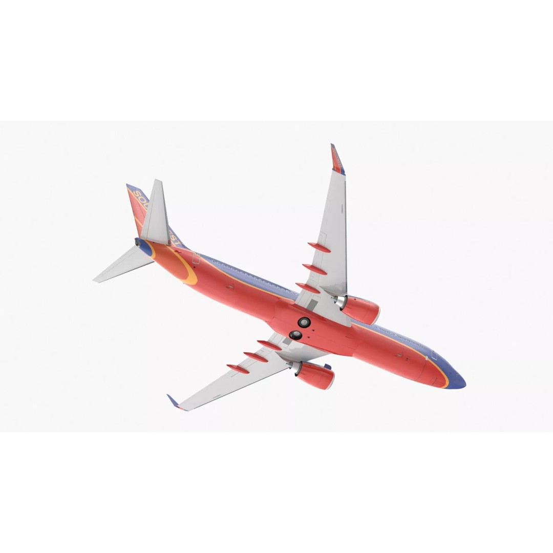 Boeing 737-800 3D Model – Rigged Aircraft with Interior, FBX, PBR - View 9