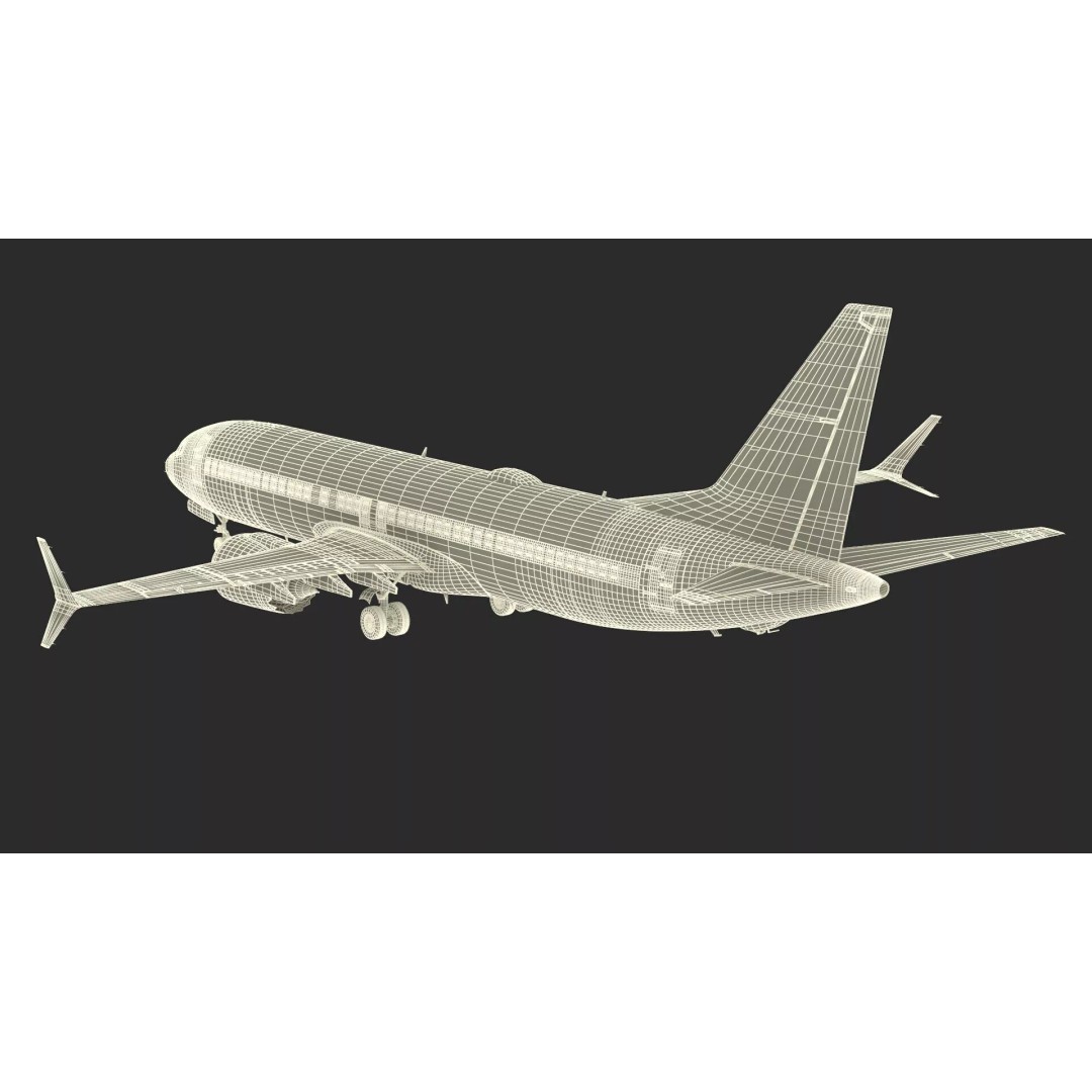 Boeing 737 Max 8 3D Model – Rigged PBR Aircraft for Cinema 4D - View 27
