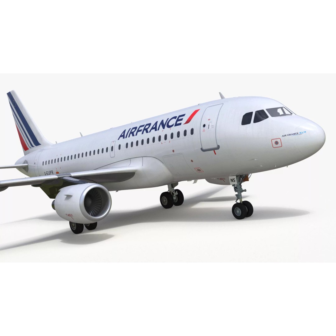 Airbus A319 3D Model – Rigged Aircraft with PBR Textures for Cinema 4D - View 12