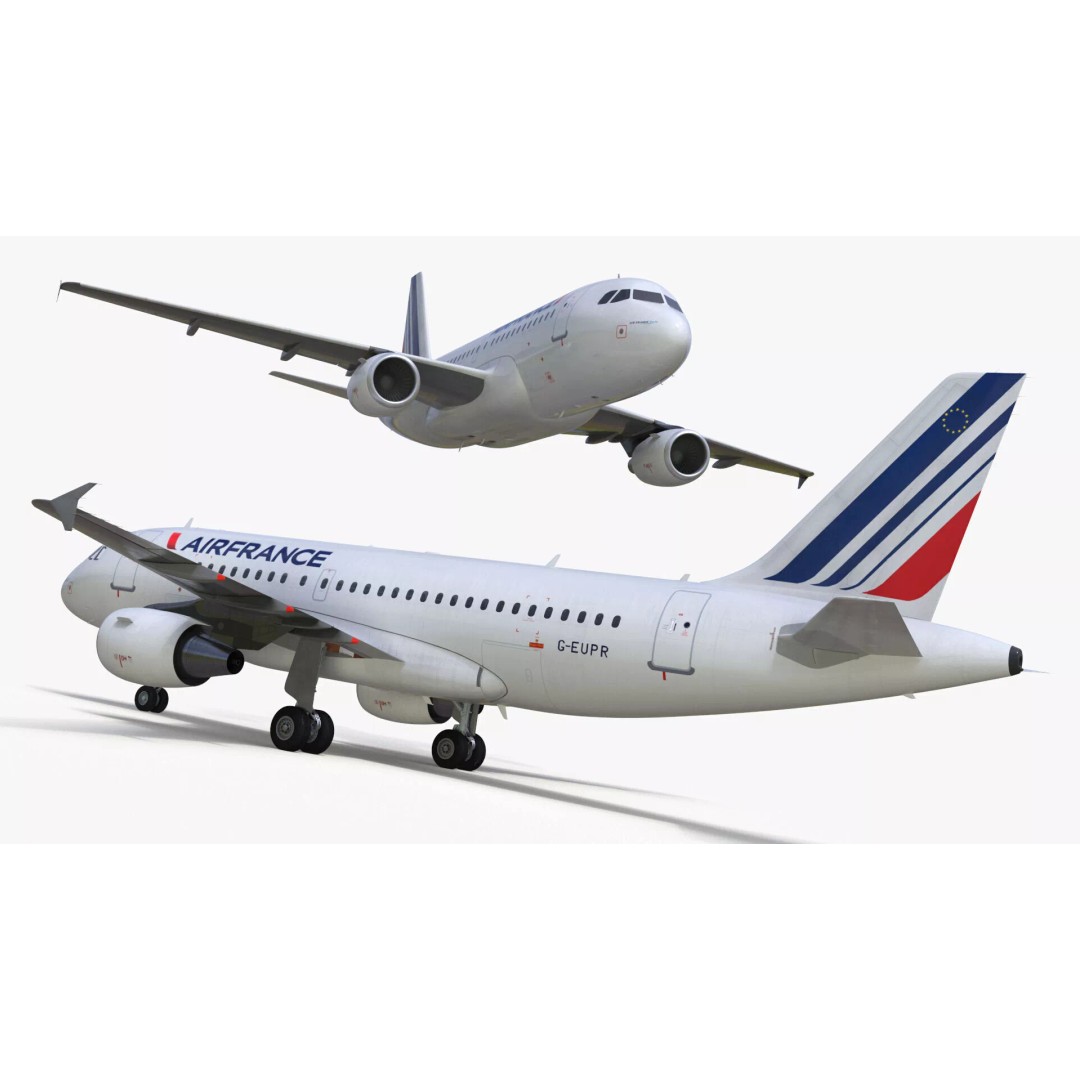 Airbus A319 3D Model – Rigged Aircraft with PBR Textures for Cinema 4D - View 13