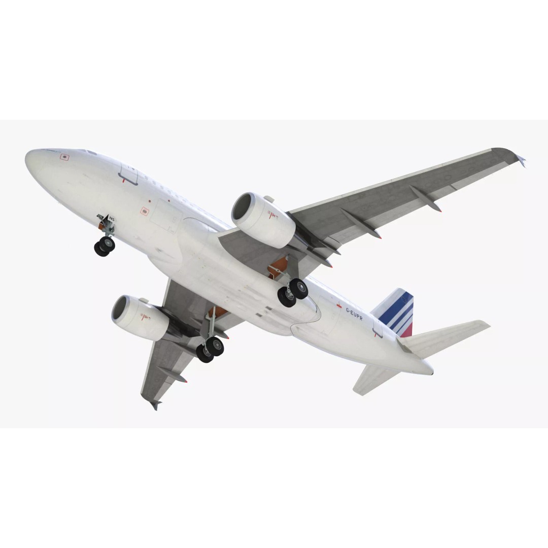 Airbus A319 3D Model – Rigged Aircraft with PBR Textures for Cinema 4D - View 15