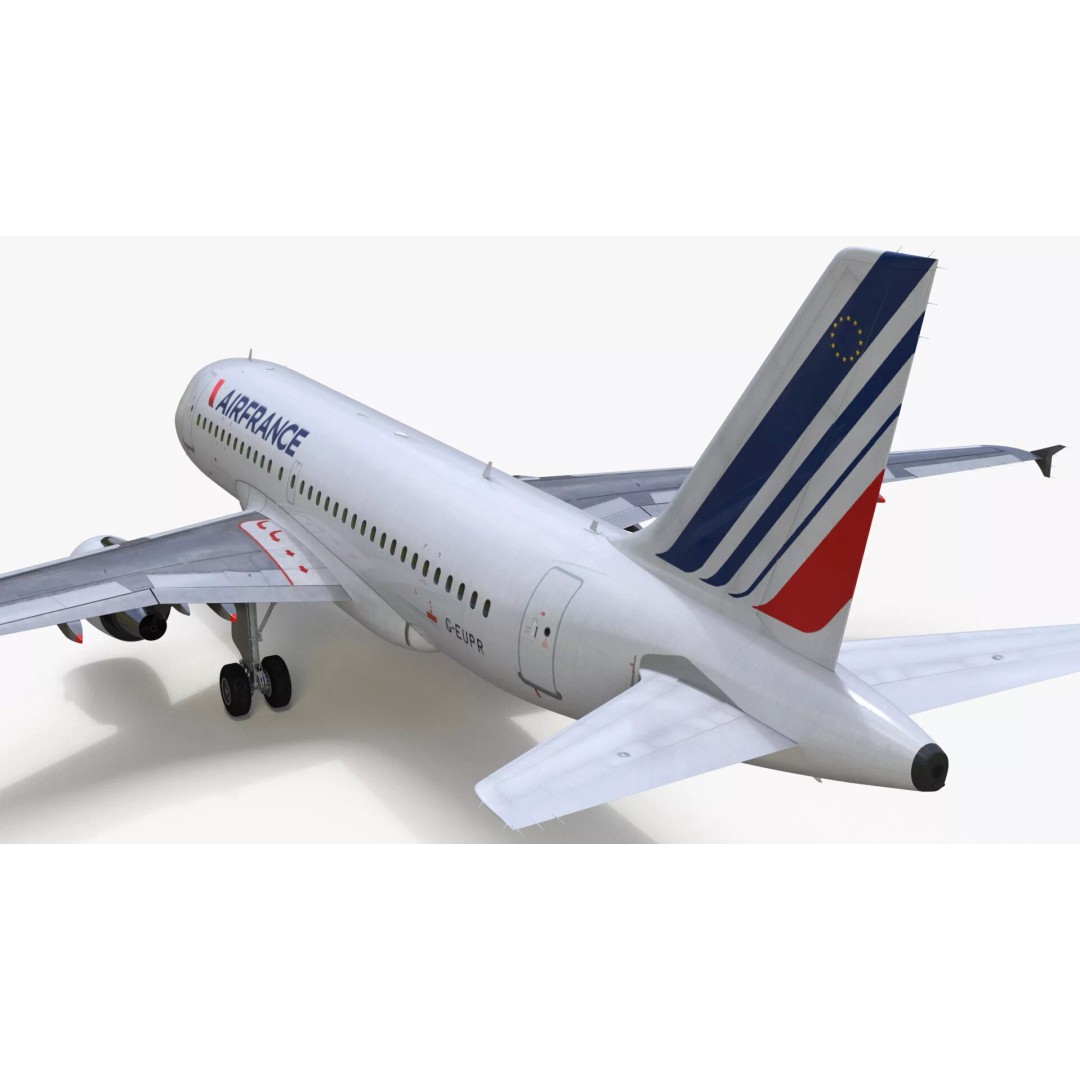 Airbus A319 3D Model – Rigged Aircraft with PBR Textures for Cinema 4D - View 16