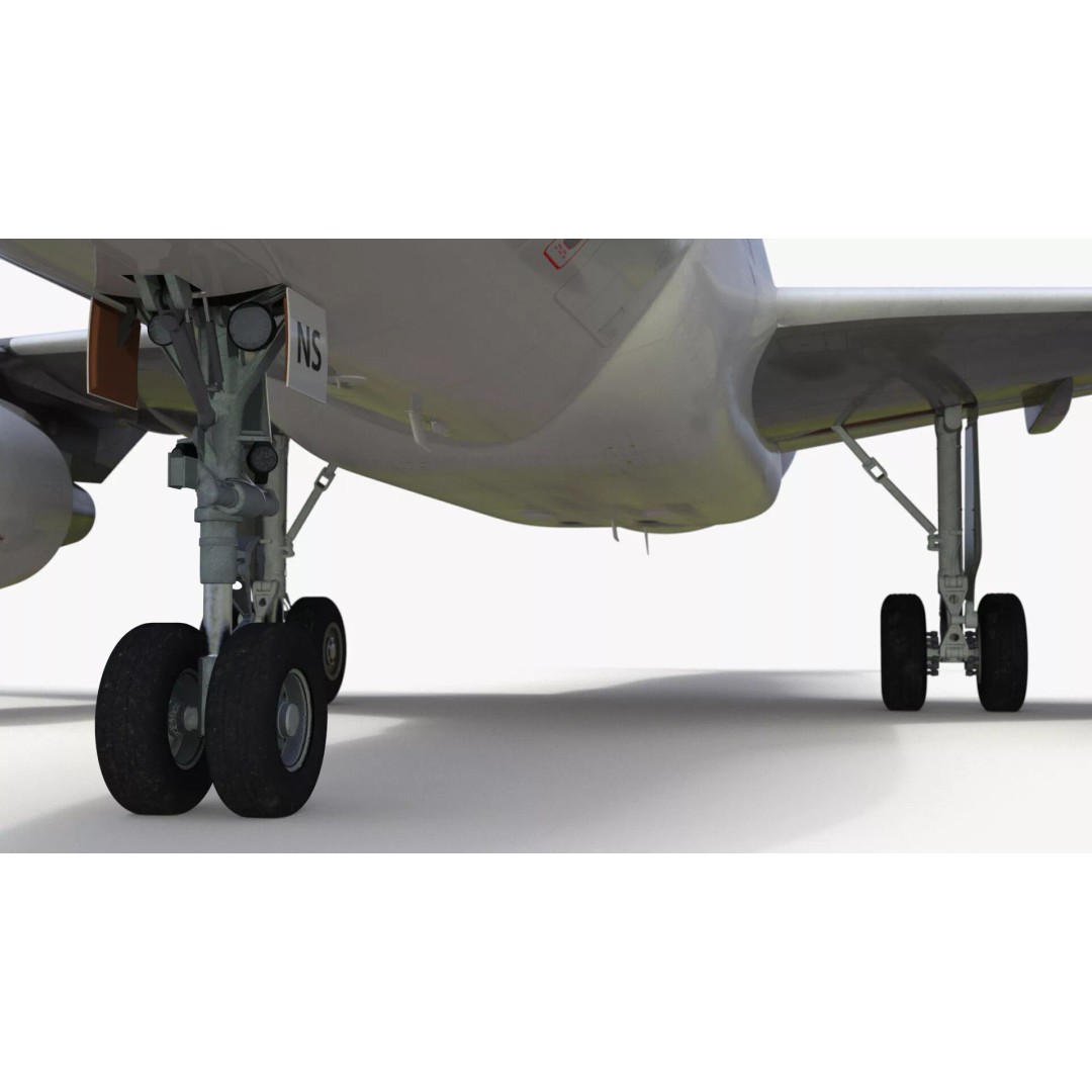 Airbus A319 3D Model – Rigged Aircraft with PBR Textures for Cinema 4D - View 18